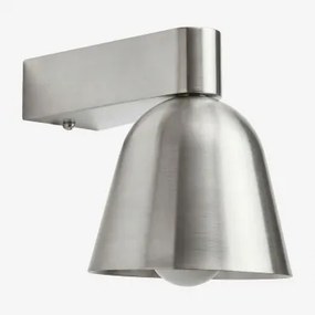 Briavel Ijzeren Wandlamp Voor Badkamer Geborsteld Grijs - Sklum