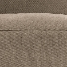 Modulaire 2-zits zitbank van getextureerde stof, Seven