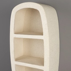 Dutchbone Veda 2 Wit Wandkastje Wabi Sabi 2 - 40x23x81cm.