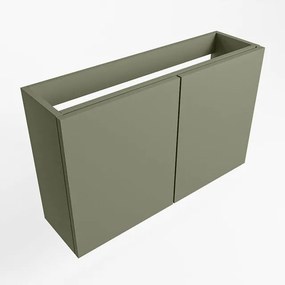 Mondiaz FOWY fonteinonderkast - 70x22x50cm - 2 deuren - push to open - softclose - Army FOWYTO70Arm2D