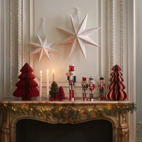 Set van 2 opvouwbare kerstbomen, hoogte 20 cm, CASPAR