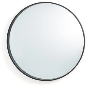 Ronde spiegel, zwartØ80 cm, Alaria