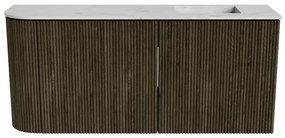 Mondiaz Joya DLux 90cm toiletmeubel ronding links shadow met wastafel faye rechts 1 kraangat opalo