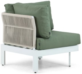 Hoek loungeset 5 personen Aluminium Wit  Lifestyle Garden Furniture Lorenzo