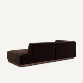 Linkse hoekbank in fluweel, Jacopo