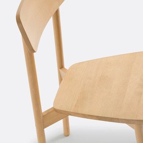 Set van 2 stoelen in massief beukenhout, Jodi