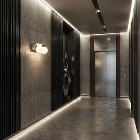 WANDLAMP APP1228-2W Chroom