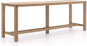 Bartafel ROUGH | Rechthoekig | Tuintafel Teakhout | 300x80cm | 8 personen | Kees Smit Tuinmeubelen