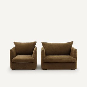 Fauteuil XL in fluweel, Neo Chiquito