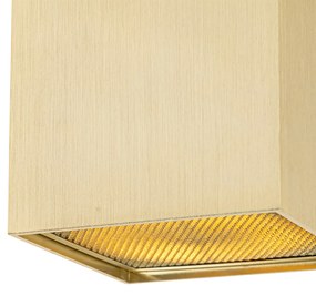 Design opbouwSpot / Opbouwspot / Plafondspot goud GU10 111mm - Box Honey Design GU10 kubus / vierkant Binnenverlichting Lamp