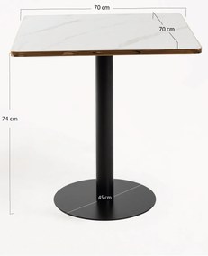 Tafel Firro Vierkant 70cm Zwart