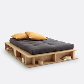 Bed met opbergruimte, half hefbare bedbodem Presto