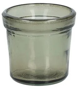 Waxinelichthouder, gerecycled glas, groen, Ø7 cm