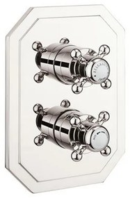 Crosswater Belgravia douchekraan - inbouw - Thermostatisch - zonder inbouwdeel - 2 functies - nikkel HGCB1500LBPN