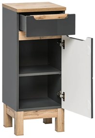 Comad Bali Grey 810 FSC kolomkast 86x35cm eiken/antraciet