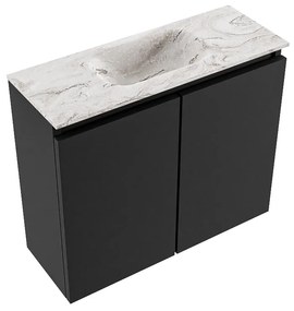 Mondiaz Ture DLux toiletmeubel 60cm urban met wastafel glace midden met kraangat