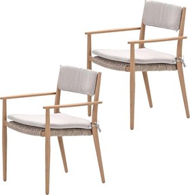 Garden Impressions Lily tuinstoel light teak - 2 stuks