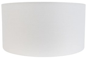 Stoffen lampenkap wit 50/50/25 Modern rond