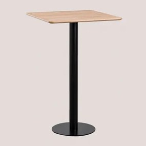 Vierkante Hoge Barkruk Van Essenfineer Frappe ↔︎ 60 Cm & Zwart - Sklum