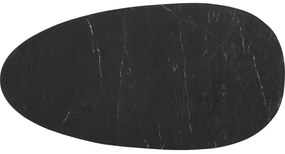 Goossens Salontafel Enzo ovaal, marmer zwart, elegant chic, 110 x 40 x 55 cm