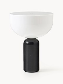 Kleine mobiele tafellamp Kizu van marmer, dimbaar