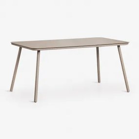 Rechthoekige Eettafel 160x90 Cm In Glas Arhiza Moka Bruin - Sklum