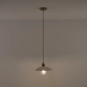 Geschulpte ijzeren metalen hanglamp, Festonia
