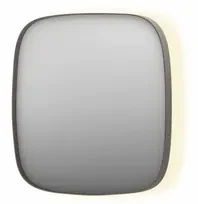 INK SP30 spiegel - 80x4x80cm contour in stalen kader incl indir LED - verwarming - color changing - dimbaar en schakelaar - geborsteld RVS 8409723