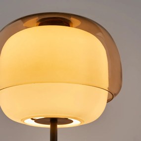 Tafellamp van gekleurd glas, KINOKO