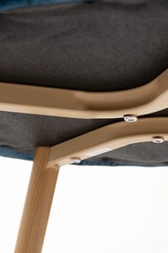Set 4 fluwelen Vint Stoelen