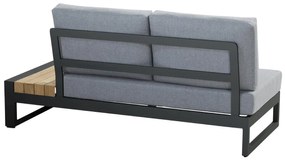 Taste by 4 Seasons Matisse loungebank antraciet Loungeset   houtkleur weerbestendig