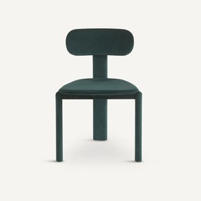 Stoel bekleed met fluweel, design E.Gallina, Marais