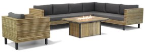 Loungeset 7 personen Teak Old teak greywash  Lifestyle Garden Furniture New York