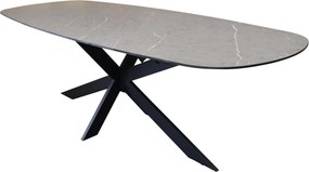 San Francisco low dining tafel ceramic blad 240x100xH69 cm antraciet
