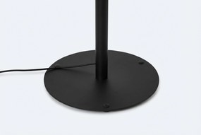 Moderne Buiten Vloerlamp Zwart Met Witte Kap IP - Mississippi Aluminium/Kunststof Zwart