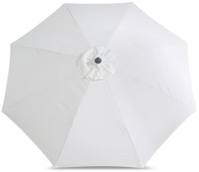 Camello Valerio Stokparasol M (excl. Voet) Aluminium Wit