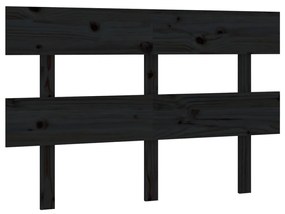 vidaXL Hoofdbord 138x3x81 cm massief grenenhout zwart