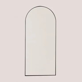 Wandspiegel In Metaal Belm Zwart & 90 X 200 Cm - Sklum