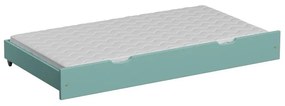 Peuter Turkoois Uitschuifbaar eenpersoonsbed met onderschuifbed - Leo voor kinderen Kinderen Peuter Junior 5056231723510 Children's Beds Home, 150x80