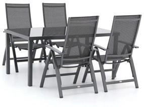 Bellagio Avenza/Caluso 160cm dining tuinset 5-delig verstelbaar