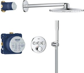 Grohe Precision SmartControl inbouw regendoucheset met 3 straalsoorten rond Ø31cm chroom