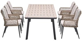 Garden Impressions Kalibo tuinset 7-delig - Penedo tuintafel 230x100 cm