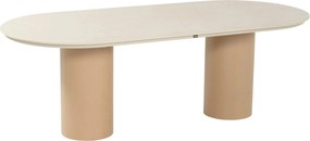 Dining Tuintafel  220 x 100 cm Aluminium Taupe Valencia