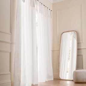 Linnen gordijn met strikken Colin