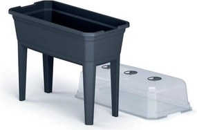 Prosperplast Respana Kweekbak op poten - Antraciet - 60 x 75 cm - Met deksel