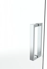 van Rijn ST02 hoekcabine 108x70cm met draaideur chroom