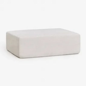 Vacuumverpakte Chenille Poef Norridge Chenille Crèmebeige - Sklum