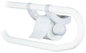 Handicare Linido toiletrolhouder met een hand te bedienen wit li2618.0006-02