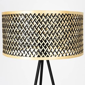 Bamboo Vloerlamp Op Driepoot