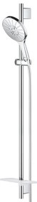 GROHE Rainshower SmartActive 150 Glijstangset - 90cm - ronde handdouche - 3 straalsoorten - gladde doucheslang - met zeepschaal - chroom 26594000